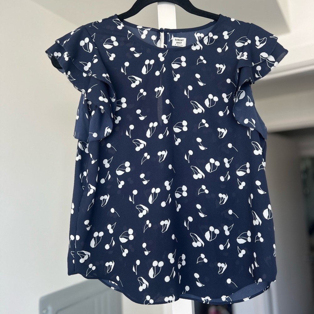 Sunday Best Josephine Cherry Blouse
